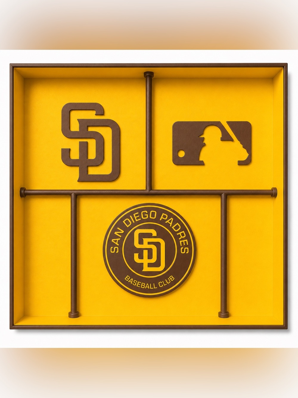 San Diego Padres MLB Pocket Dump Tray - For Keys, Wallet, Money, Etc
